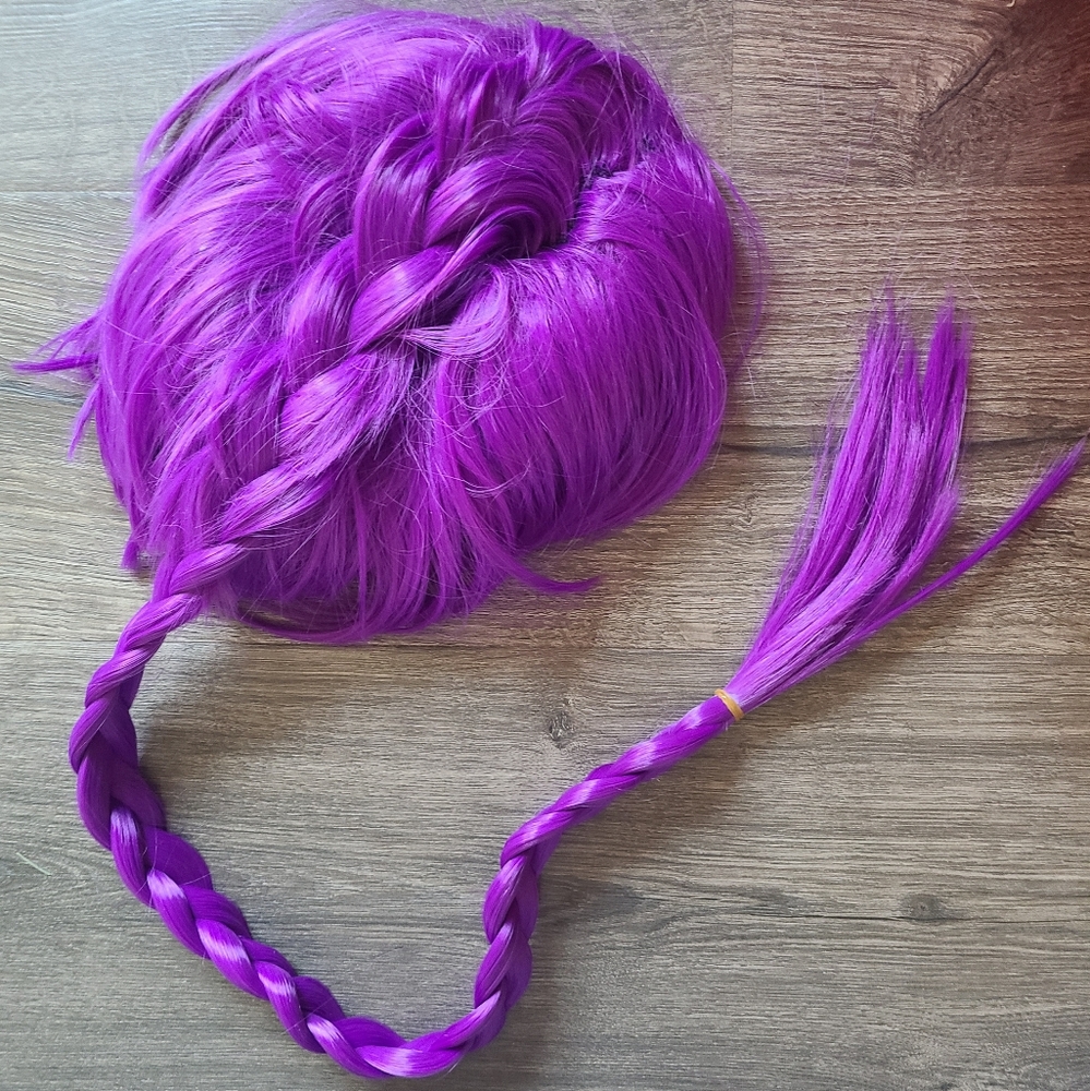 Purple Braided Wig